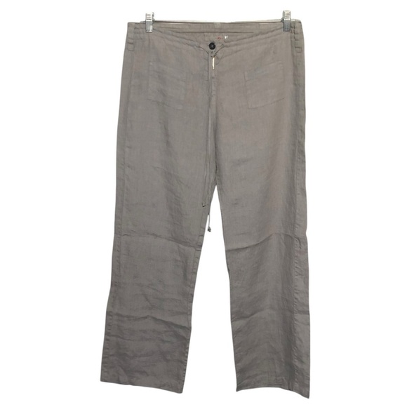 Johnny Was Linen Wide Leg Pants - Picture 1 of 6